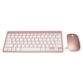Miniatyrbild 1 av 5: Tangentbord Mus Set 2.4G trådlöst 78 nycklar USB Tunna Etsade Keycaps Ergonomi Mute Button Datortangentbord Mus Rose Gold