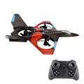 Miniatyrbild 7 av 8: RC-flygplan med LED-lampa 2,4 GHz Super Remote Glider för pojkar flickor födelsedagspresenter Röd tre batterier