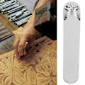 Miniatyrbillede 5 af 8: 6mm 1/4\" Metal håndstempel design punch værktøj til DIY smykker udskæring fremstilling af håndværkLeaf