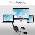 Pikkukuva 8 / 8: Melua vaimentava Call Center Headset Mukava puhelinkuuloke - 3,5 mm:n pistoke