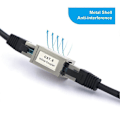 Miniatyrbillede 4 af 5: RJ45 Cat6 Kobling Pakke med 5 Skærmede Hun til Netværks Ethernet Adapter til Forlængelse af Ethernet Kabel CAT6 CAT5 CAT5E