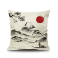 Miniatyrbilde 4 av 5: Japansk putetrekk MT. Fuji Ukiyo-e putetrekk for bilsofa