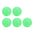 Miniatyrbillede 7 af 8: 5 stk. Pickleball-bolde 40 huller Lysende 74mm Sports Pickleballs til udendørsbane Grøn