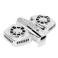 Miniatyrbild 7 av 8: Halvledartelefonkylare Temperaturreglering Mobiltelefonkylare med dubbla kylchip för livestreaming Silver