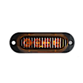 Miniatyrbilde 4 av 5: 4-pakks LED-strobelys for biler, nødvarsellys 12-24V med smartbrikke og 4 lyse gule perler