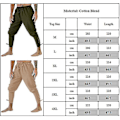 Miniatyrbilde 3 av 3: Viking Pirate Renaissance Gothic Herre Ankel Banded Bukser - Plus Size L Sort