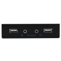 Pikkukuva 7 / 8: USB2.0 HDAUDIO Floppy-etupaneeli 3,5' 9Pin to 2 USB2.0 -liitäntä mikrofoniäänellä