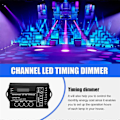 Miniatyrbillede 4 af 5: Programmerbar RGB LED Controller DC12V-24V 5 Kanal LED Timing lysdæmper