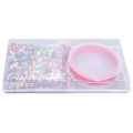 Miniatyrbillede 5 af 8: Beads String Kit Forbedre det visuelle Forskellige farver Keramiske Wear Beads Legetøj til Amblyopia Training Small 0.03in