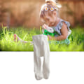 Miniatyrbilde 6 av 8: Baby Tights Strømper Varme Myke Bomull Ribbestrikket Søte Mønster Småbarn Jenter Leggings Beige M 15 til 24 Måneder Gamle