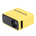 Miniatyrbillede 2 af 8: Miniprojektor Bærbar Mini Home Movie Projector HD LED Mikro Mobiltelefon Samme skærm Projektor til bærbar TV Telefon Tablet Gul EU-stik 100-240V