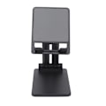 Miniatyrbilde 4 av 8: Mobiltelefonstativholder for skrivebord Sammenleggbare doble stenger for Iphone Nettbrett Smartphone for Live Streaming Opptak Svart