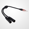 Miniatyrbilde 3 av 8: Bil Auto Radio Antenne Stereo 2 Kvinne til 1 Male Splitter skjøteledning ledning