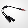 Miniatyrbillede 3 af 8: Bil Auto Radio Antenne Stereo 2 Kvinde til 1 Han Splitter forlængerkabel ledning