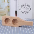 Miniatyrbilde 3 av 8: Dobbel vakker mønster DIY månekakeform grønn bønnekake konditoribakingform for hjem (#10)