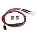 Miniatyrbilde 1 av 8: 2 STK 5 mm frontlykter RC tilbehør LED-lys for 1/10 modell Drift Car Vehicle (12# rødt lys)