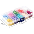 Miniatyrbilde 3 av 5: Resin Blomsterknapper 2 Hull Fargerike Knapper 200 stk Blandede Blomster Runde Resin Knapper