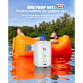 Miniatyrbilde 5 av 5: Elektrisk Pumpe 4000mAh, Luftpumpe Batteri Oppladbar Oppblåsbar Luftmadrasspumpe, Bærbar Luftpumpe med 4 Luftdyser