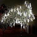 Miniatyrbillede 3 af 7: Led Meteor String Lights Vandtætte Ultra Bright Romantisk Icicle Lights til Fest Bryllup Træ Hjem Terrasse Udendørs Dekoration Blå