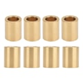 Pikkukuva 7 / 8: 8 kpl itsevoitelevia messinkiholkkeja, 8 mm reikä x 12 mm ulkohalkaisija x 15 mm pituus, erikoislaakeriholkki messinkiholkki liukusäätimelle