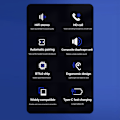 Pikkukuva 4 / 8: LP12 Langattomat Bluetooth 5.0 -kuulokkeet Kosketusohjaus Stereo -kuulokkeet Vedenpitävät Melunvaimennuskuulokkeet Sisäänrakennettu Mikrofoni