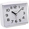 Miniatyrbild 1 av 5: Analog Väckarklocka för Äldre, tyst Icke Tickande med Snooze och Bakgrundsbelysning, Crescendo Högt Alarm, Stora Siffror för Enkel Läsning, Batteridriven, Vit-