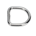 Miniatyrbilde 7 av 8: 50 stk D-ringer i premiumjern, solide, holdbare, falmefrie, utsøkte, brede bruksområder, metall D-ringer for vesker, klær, lommebok, sølv 2x11x11mm