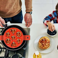 Miniatyrbillede 3 af 5: Rund Æggepandekageform 7 Huller Omeletform Ikke-Giftig Smagløs Silikone Non-Stick Pandekage Maker Til Bageplade 23X37cm Rød
