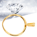 Miniatyrbilde 6 av 8: Profesjonell diamantholder Edelstener Spring Prong Claw Ring Smykker Display Tilbehør Gul (Kort)