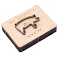 Miniatyrbillede 2 af 8: Læder skæredør Gris form Støbeform Punch Cutter Craft værktøj til papir Gummi Plast