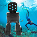 Miniatyrbillede 5 af 8: Dykning Snorke Air Tube Mundstykke til snorkling Åndedrætsrør Andet trins fikseringssæt sort