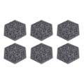 Miniatyrbild 2 av 8: 12 st Hexagonala Akustikpaneler Hög Densitet Ljudabsorberande Paneler Ljudisolerade Snedställda Kantväggpaneler 14x12x7cm Mörkgrå