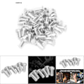 Miniatyrbillede 7 af 7: 100 stk GB867 M4 fladt aluminiumsnitter med fladt hoved massiv nitter (M4 * 12)