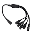 Miniatyrbillede 1 af 8: UPS PDU C14 til 5 X C13 strømadapterkabel han til hun 10A 250V Y splitter strømadapterkabel 1,6 fod