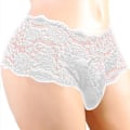 Miniatyrbild 1 av 4: Spets G-string Erotisk Underkläder för Män (Vit) 3XL Vit