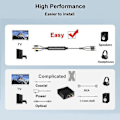 Miniatyrbilde 3 av 5: Digital til Analog Lydkonverteringskabel, Digital SPDIF/Optisk & Koaksial til Analog L/R RCA Lyd C