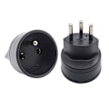 Miniatyrbild 1 av 3: EU till Schweiz/Liechtenstein Adapter - 4st, DE/FR/IT/ES 3-stiftskontakt för besökare från Frankrike/Tyskland
