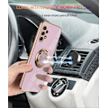 Miniatyrbillede 2 af 5: Etui til Samsung Galaxy A32 5Gi (Lilla), Samsung A32 5G Etui Stødsikkert, Belægning 360 Graders Beskyttelse Magnetisk Cover Bilholder Etu