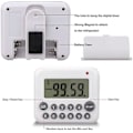 Miniatyrbillede 3 af 5: Køkkenur, madlavningsur nedtælling/optælling digitalt ur med høj alarm stort LCD-display magnetisk bagside
