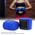 Miniatyrbillede 7 af 8: 2 stk 2,5 m elastisk rem boksning Sanda Muay Thai MMA Taekwondo Bandage Håndbind (blå)