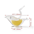 Miniatyrbilde 4 av 4: 5-pakks fugleformet sitronskviser Ergonomisk akryl manuell juicer for lime og appelsin