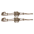 Miniatyrbillede 7 af 8: 2 stk. Rygsæk Bindingsklemme MOLLE Gear Organizer Fastener Elastisk Bindings Spænde Karabinhage Klips Tasker Lås Snor Fix Gear Elastisk Rem Khaki