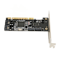 Pikkukuva 8 / 8: PCI–4-porttinen SATA-kortti 4 itsenäistä sarja-ATA-kanavaa 1,5 Gbps:n siirto PCI SATA -ohjain pöytätietokoneelle HDD SSD