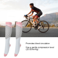 Miniatyrbillede 7 af 8: Compression Running Sleeve Stretch Marathon Ride Farve Strømper til Joggere Atleter Pink Blå L/XL