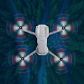 Miniatyrbilde 3 av 5: Silent Low Noise Mini Portable Drone Propell for DJI Air 2 Yellow Black White