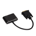 Miniatyrbild 6 av 8: 2 i 1 Splitter DVI till VGA High Definition Multimedia Interface Adapter Högupplöst stabil datortillbehör