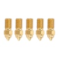 Miniatyrbillede 1 af 8: 5 stk. 3D-printer dyse i messing M6 højhastighedsdyse til End 5 S1 End 7 1,75 mm 0,8 mm / 0,03 tommer
