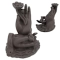 Miniatyrbillede 8 af 8: Buddha hånd vandfald røgelse brændere røg vandfald moderat størrelse tilbagestrømning røgelse holder til soveværelser studier kontorer