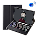 Miniatyrbillede 1 af 5: Samsung Galaxy Tab S6 Lite A610b-as Læder Tablet Etui med Lammeskindstekstur og Baggrundsbelyst Bluetooth Tastatur