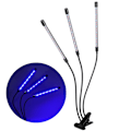 Miniatyrbillede 8 af 8: 30W USB 3-rørs fleksibel LED plantevækstlys fuldspektrum vækstlampe med klips til indendørs planter